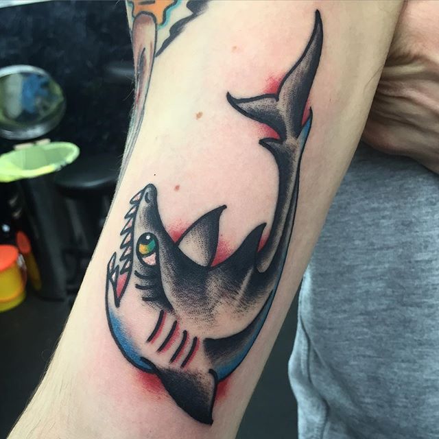 Traditional Shark Tattoos  Cloak and Dagger Tattoo London