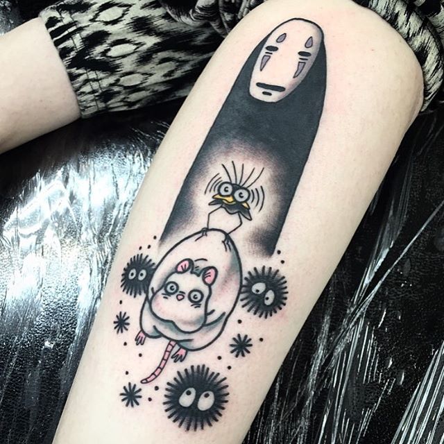 Spirited away piece from this morning. Thank you Lisa for coming in.
Id love to do more like this!
studioxiii studioghibli tradworkerssubmission oldlines neotradeu eutradtattoo noface hayaomiyazaki @studioxiiigallery