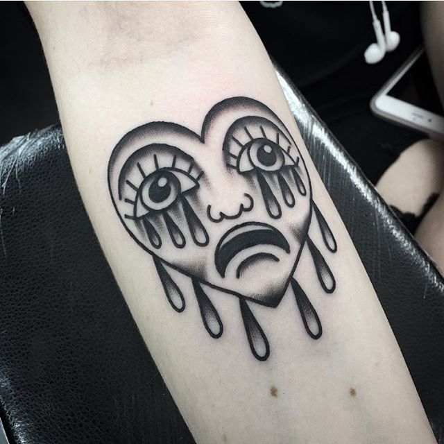 Latest Crying heart Tattoos  Find Crying heart Tattoos