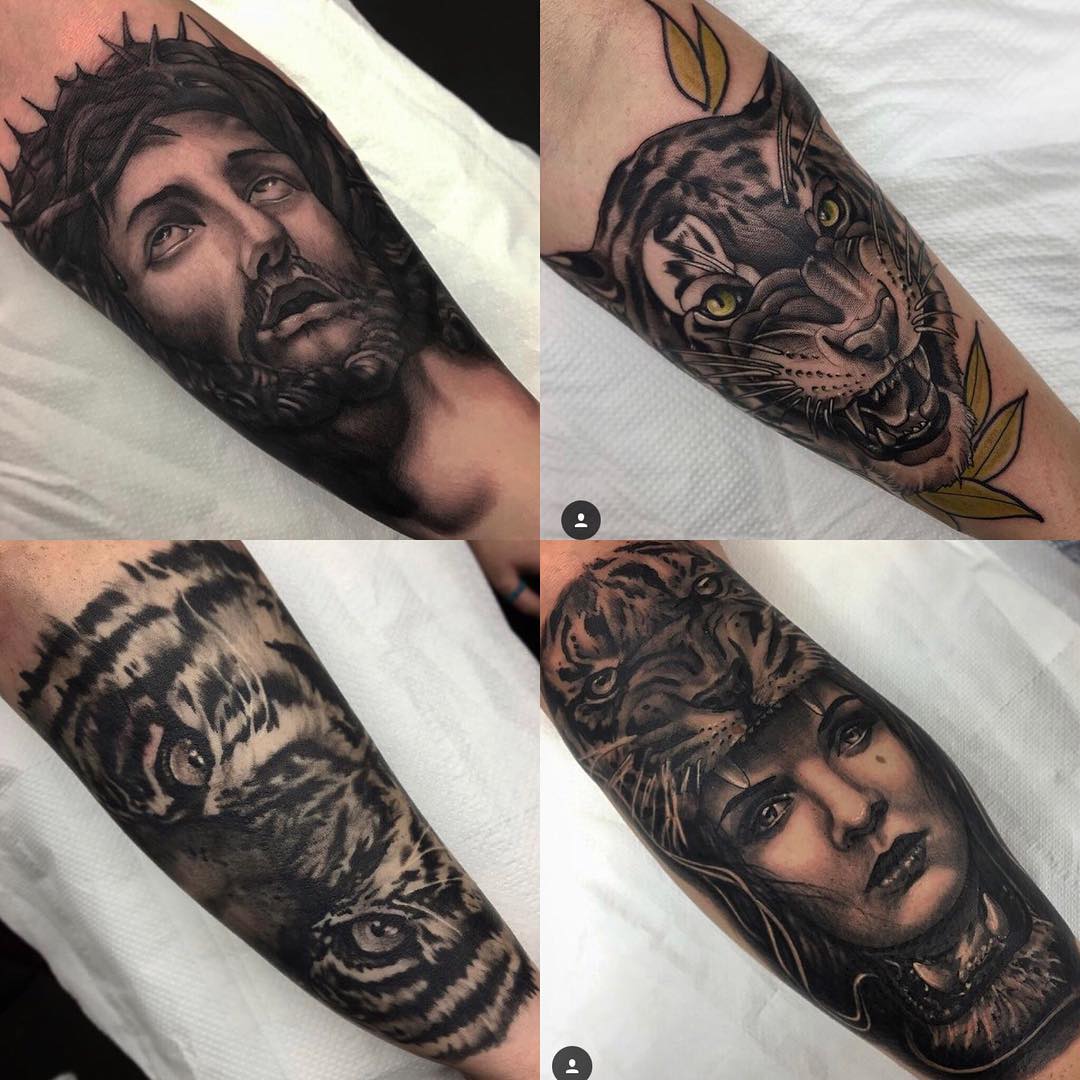 Stunning Tattooing By Who Specialises In Black And Grey Realism But Also Loves Working In Neo 