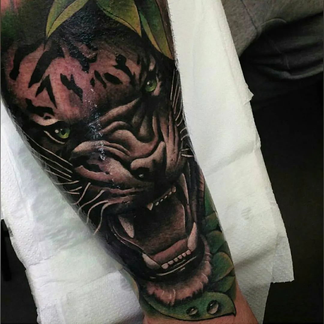 Tiger Skull by Nick Sadler (MADISON) : Tattoos