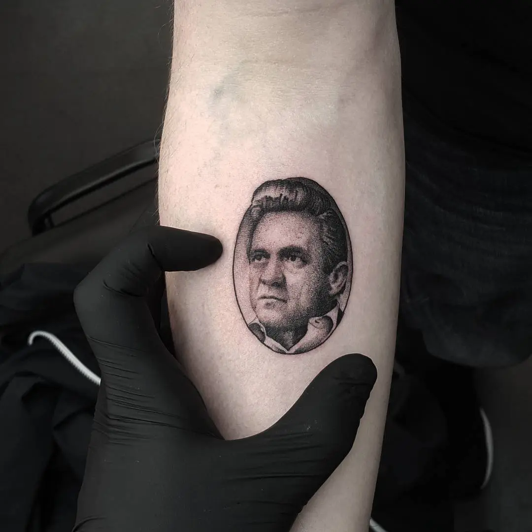 Elvis Presley and Johnny Cash Portrait Coverup – Triple 222 Tattoo