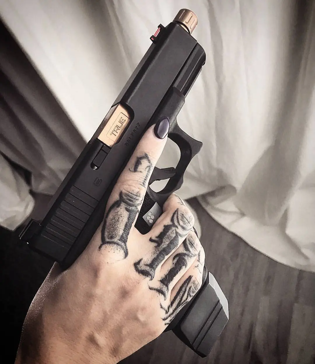 60 Glock Tattoo Ideas For Men  Handgun Designs