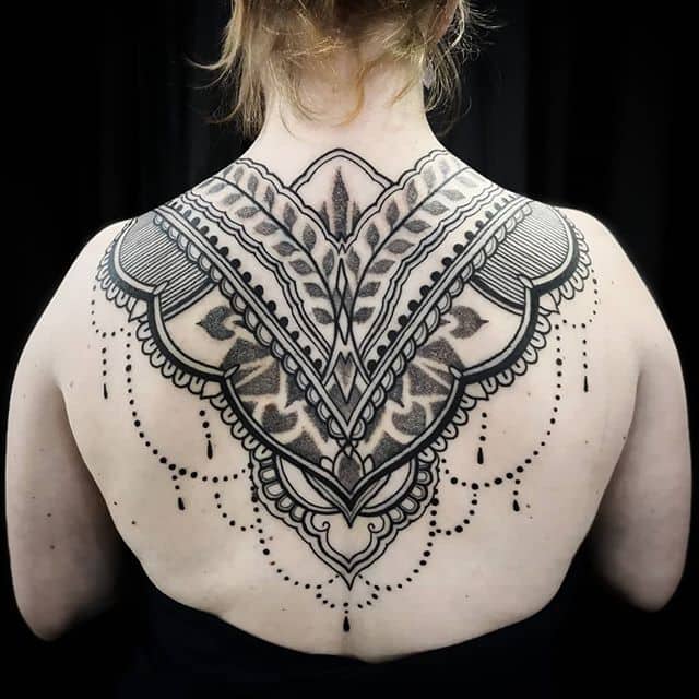 ornamental I made at the this was s first tattoo Took about a week 6 ...