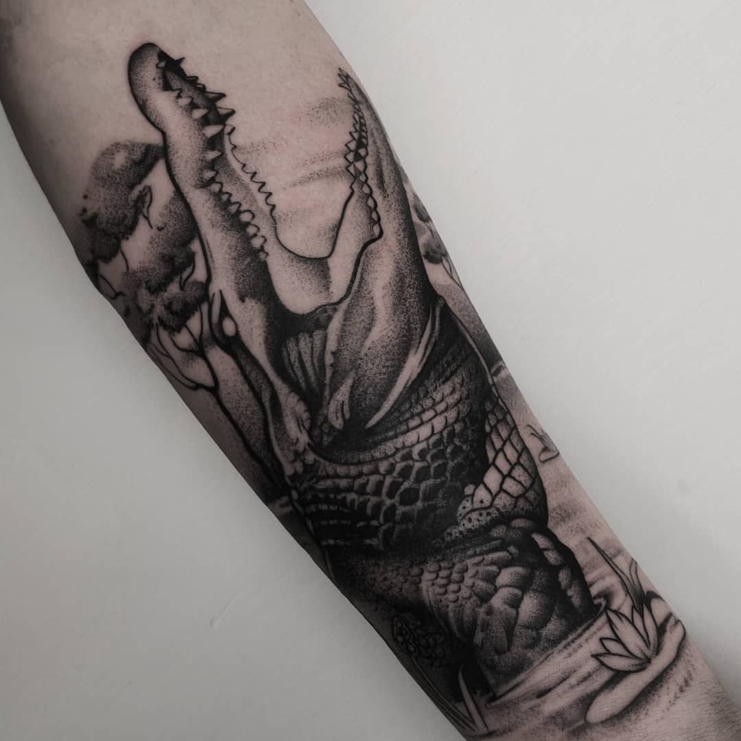 crocodile by Cecil Porter : Tattoos