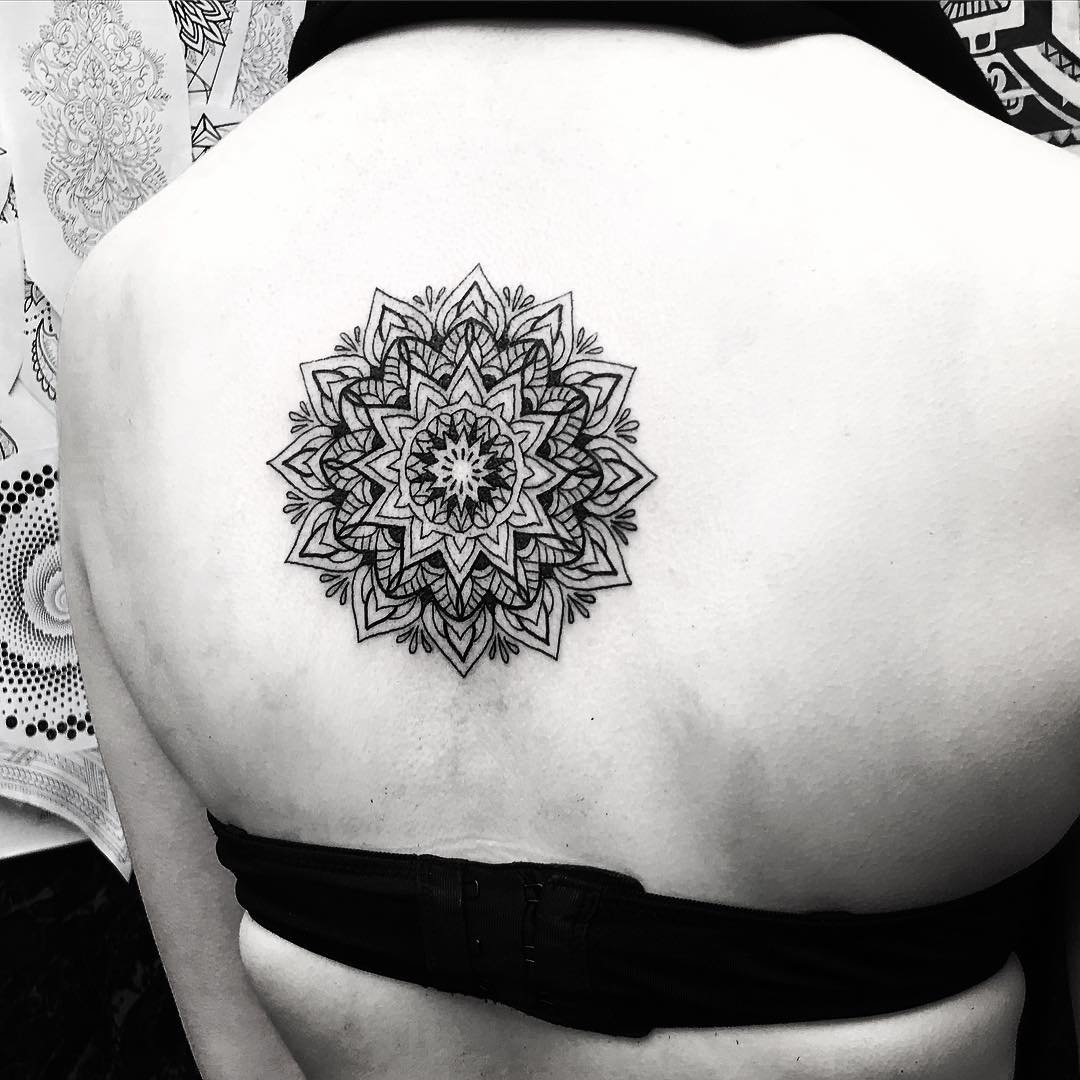 Mandala backrub for Chelsea today at the Pleasure Palace. First tattoos ...