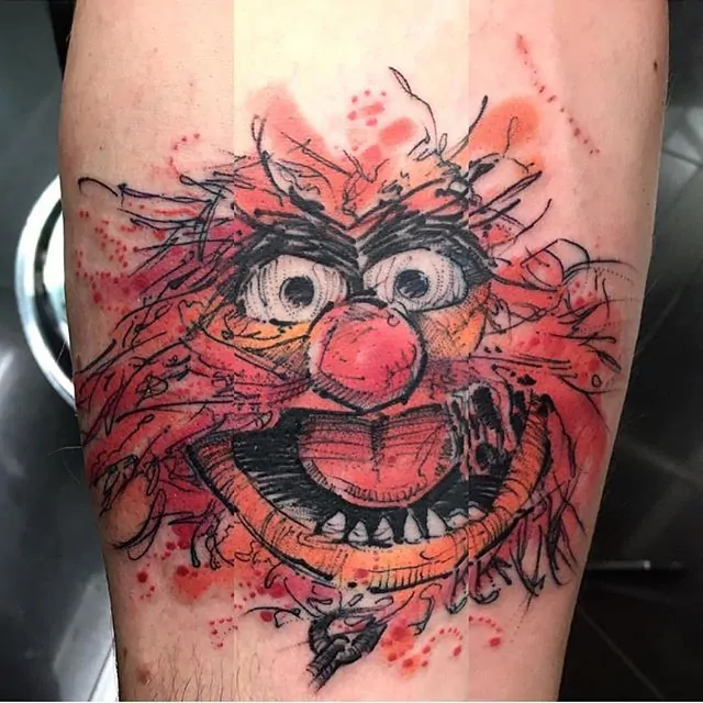 Tattoo uploaded by Joe Scop  Animal from the muppets  Tattoodo