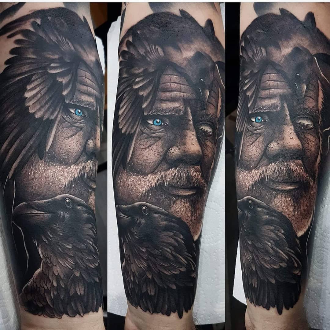 Odin tattoo by Boris Tattoo