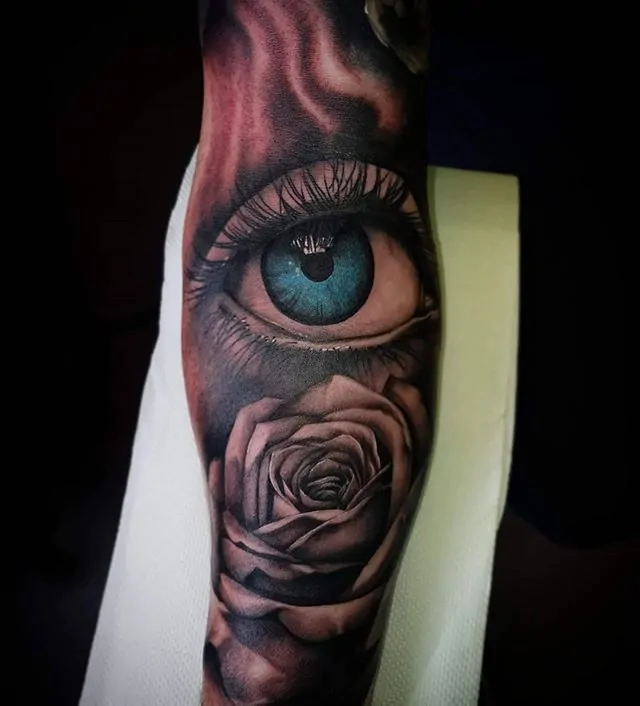 Rose Eye Tattoo Vector  Photo Free Trial  Bigstock