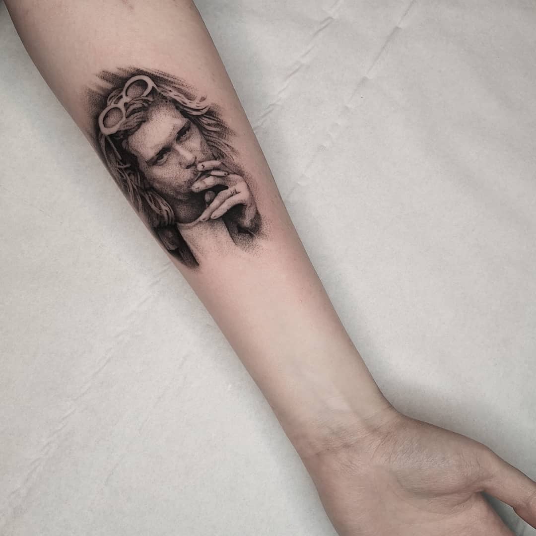 Tattoo uploaded by doodlesbookings  kurt cobain piece I did today   Tattoodo