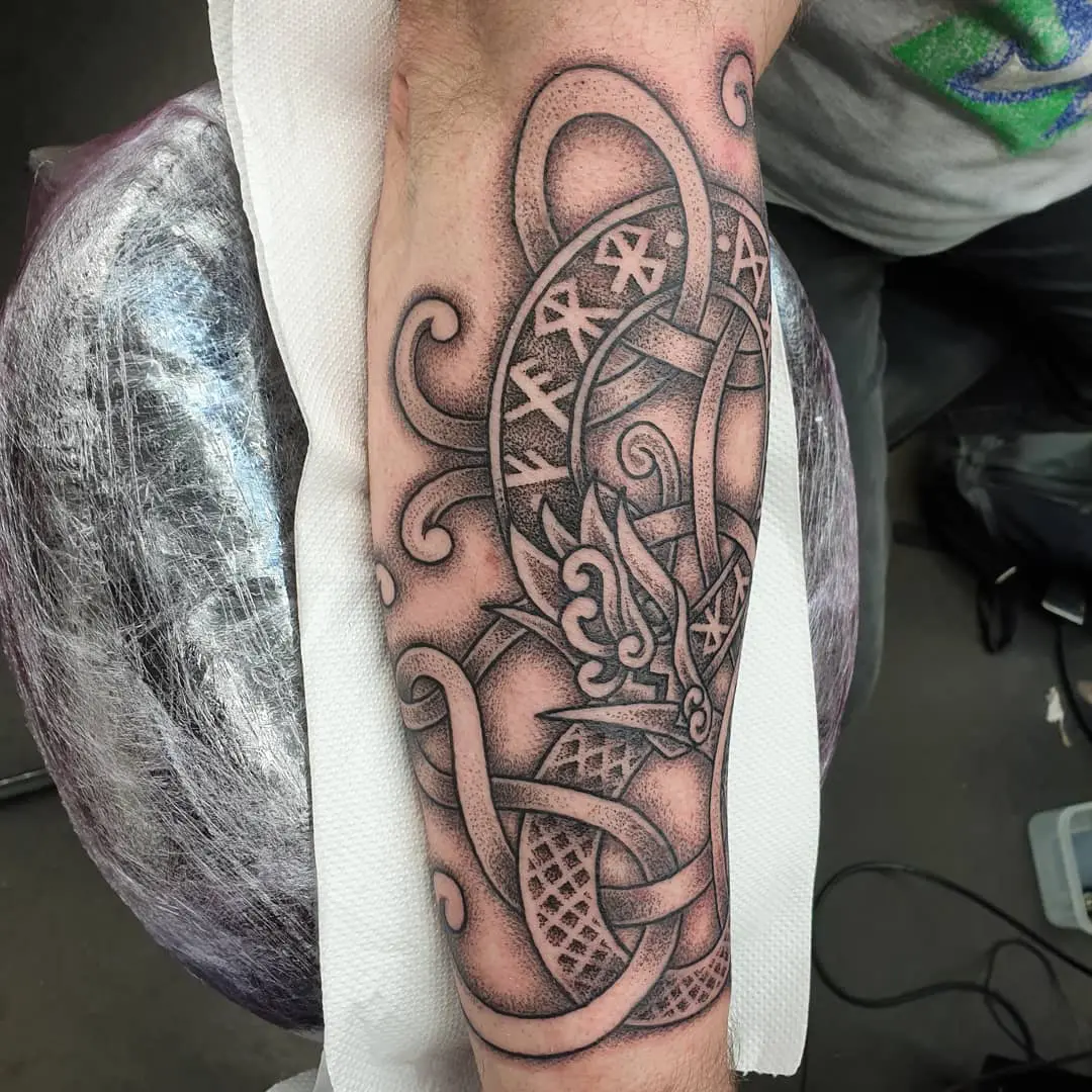 Finished Norse mythology sleeve 🦾 - Tattoos by Alena W | Facebook
