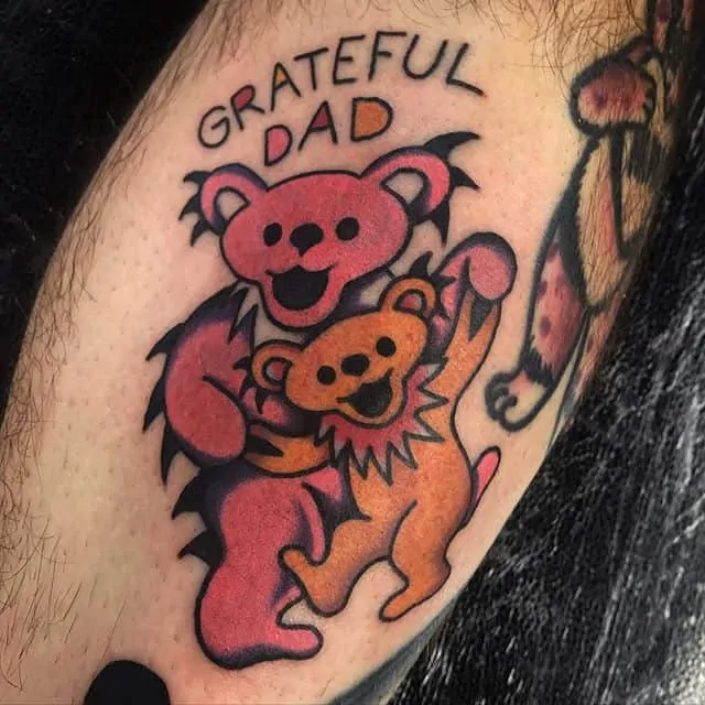 Grateful Dead Tattoos GD Tattoo 63 Groovy Dancing Bear