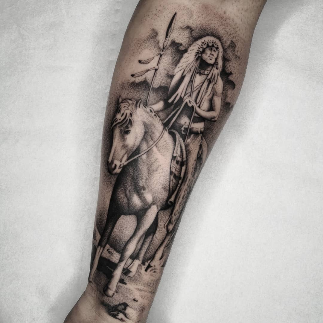 Indian Horse Tattoo by Lijtan on DeviantArt