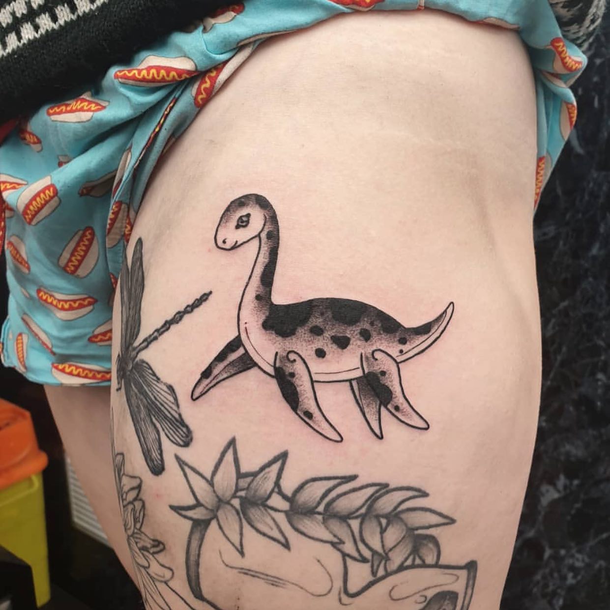 Tattooed velociraptor 