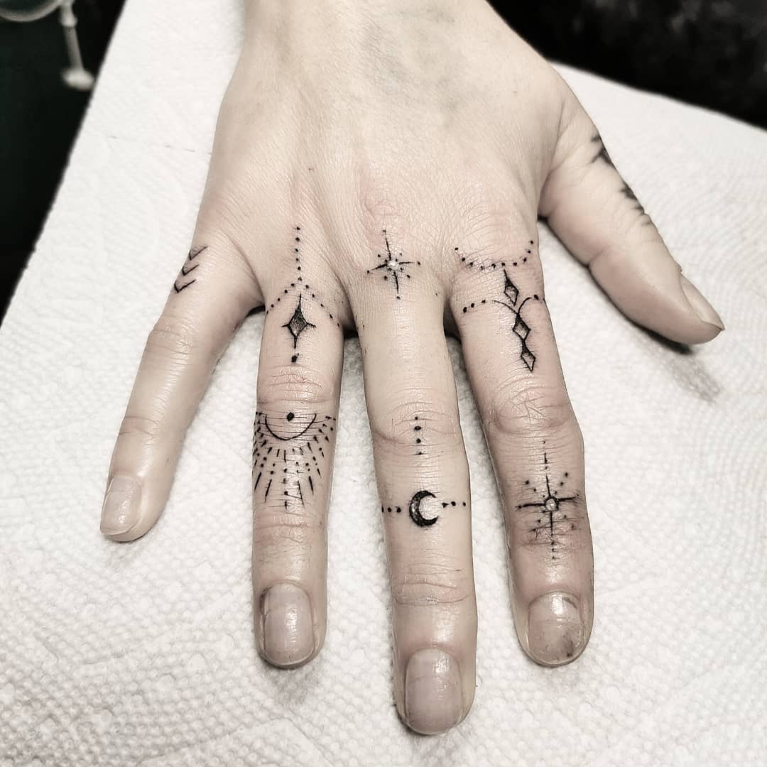 Tiny finger tatties done in .. . . ⋆ Studio XIII Gallery