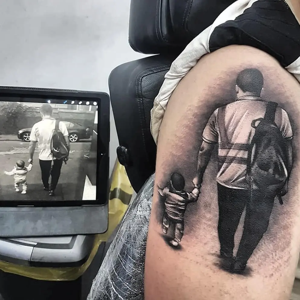 Dad has full back tattoo in tribute to children including five babies who  sadly died  Hull Live