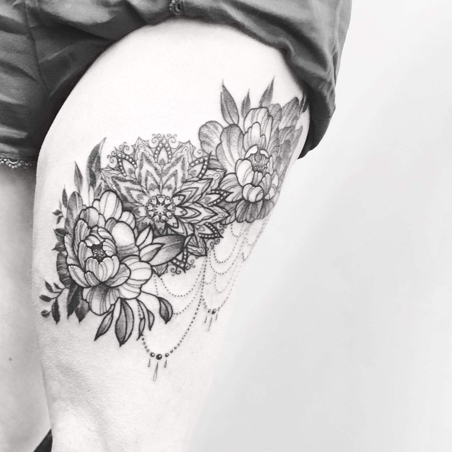 Floral Mandala - Tattoo Abyss Montreal