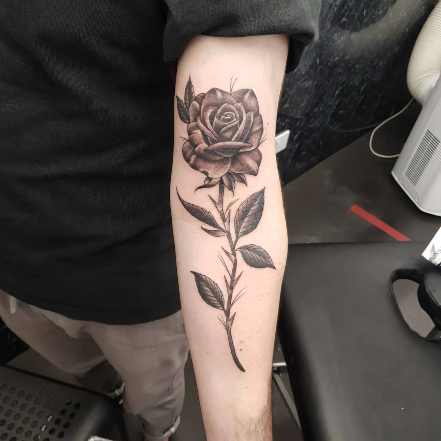 Fine Line Forearm Roses Tattoo  TATTOOGOTO