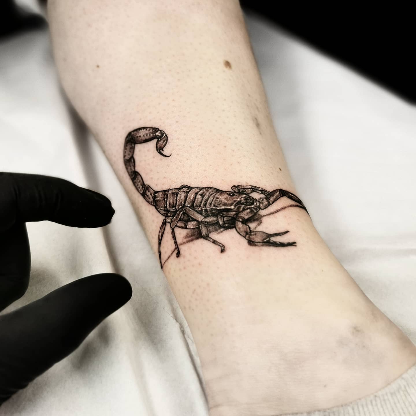 Temporary Tattoo Black Scorpion Waterproof Fake Stickers Arm Chest Leg Body  Art | eBay