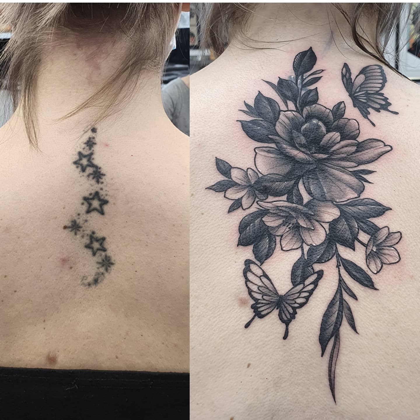 Tattoo of Flowers Cover Up