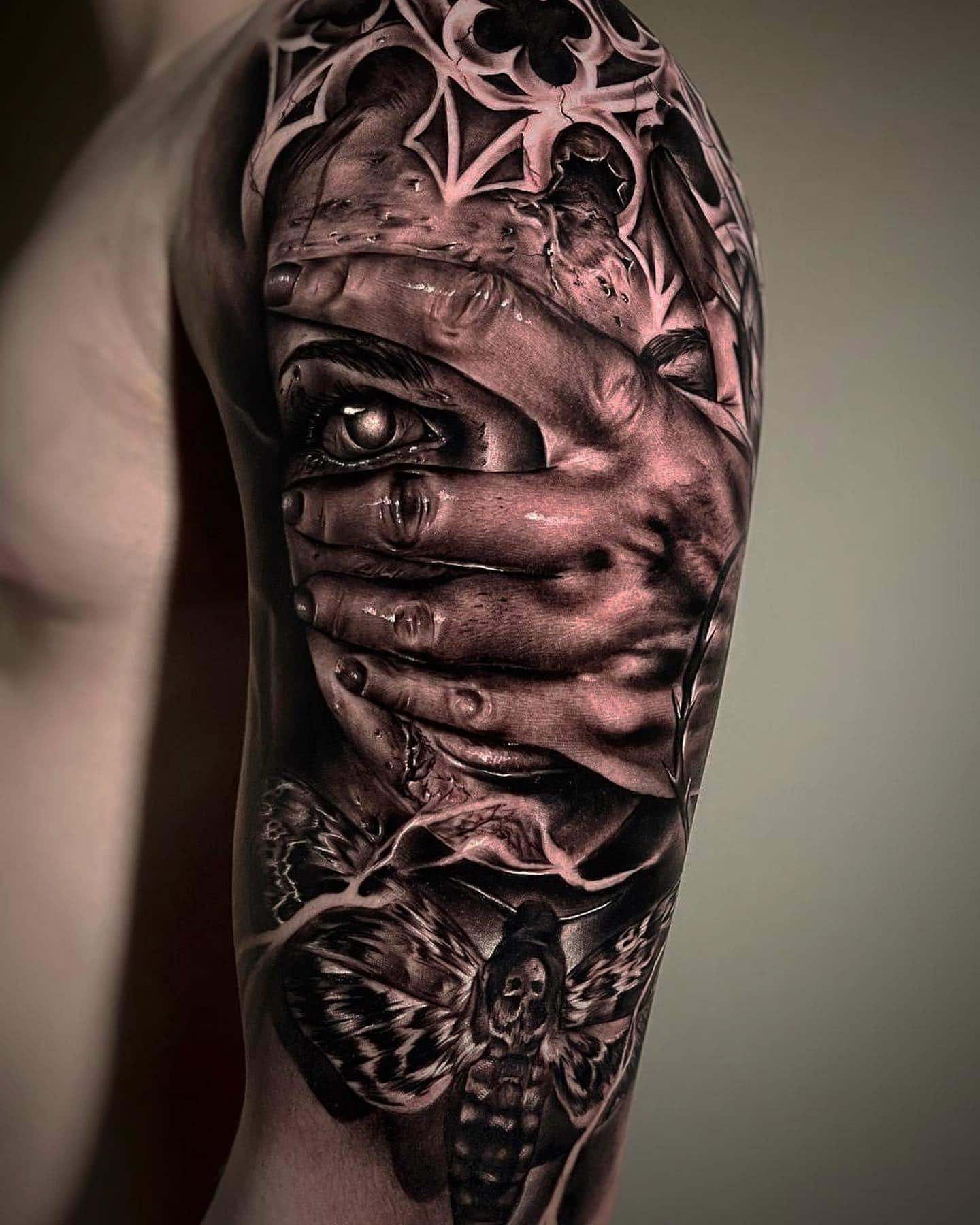 Zombie Sleeve Tattoo by @master_of_none_tattoo - Tattoogrid.net