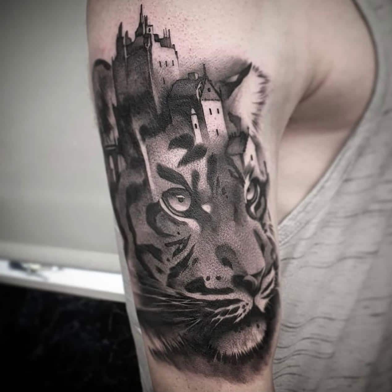 Tattoo uploaded by Kaplan Üren • Tiger neck tat • Tattoodo