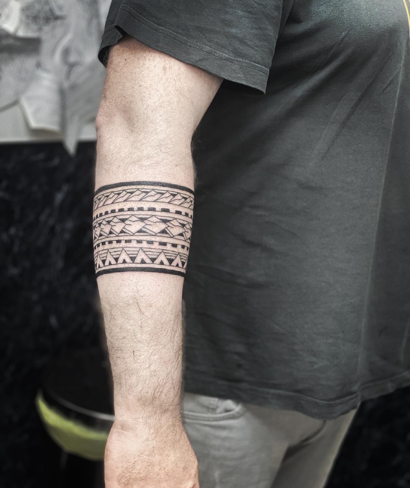 Freehand Polynesian influenced band for Ross today. studioxiiigallery ⋆ ...
