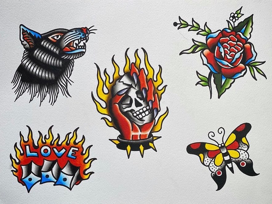 Our resident Carni has loads of bangers available and looking for new homes! He does have some space on Thursday and Saturday this week if something catches your eye 💥

📲 carnigold 

If you would like to get tattooed by Carni, then please message him directly for a quote or fill out the tattoo enquiry form on our website 💫

                        barber_dts easytattoo_uk eternalink dynamiccolor stencilstuff        