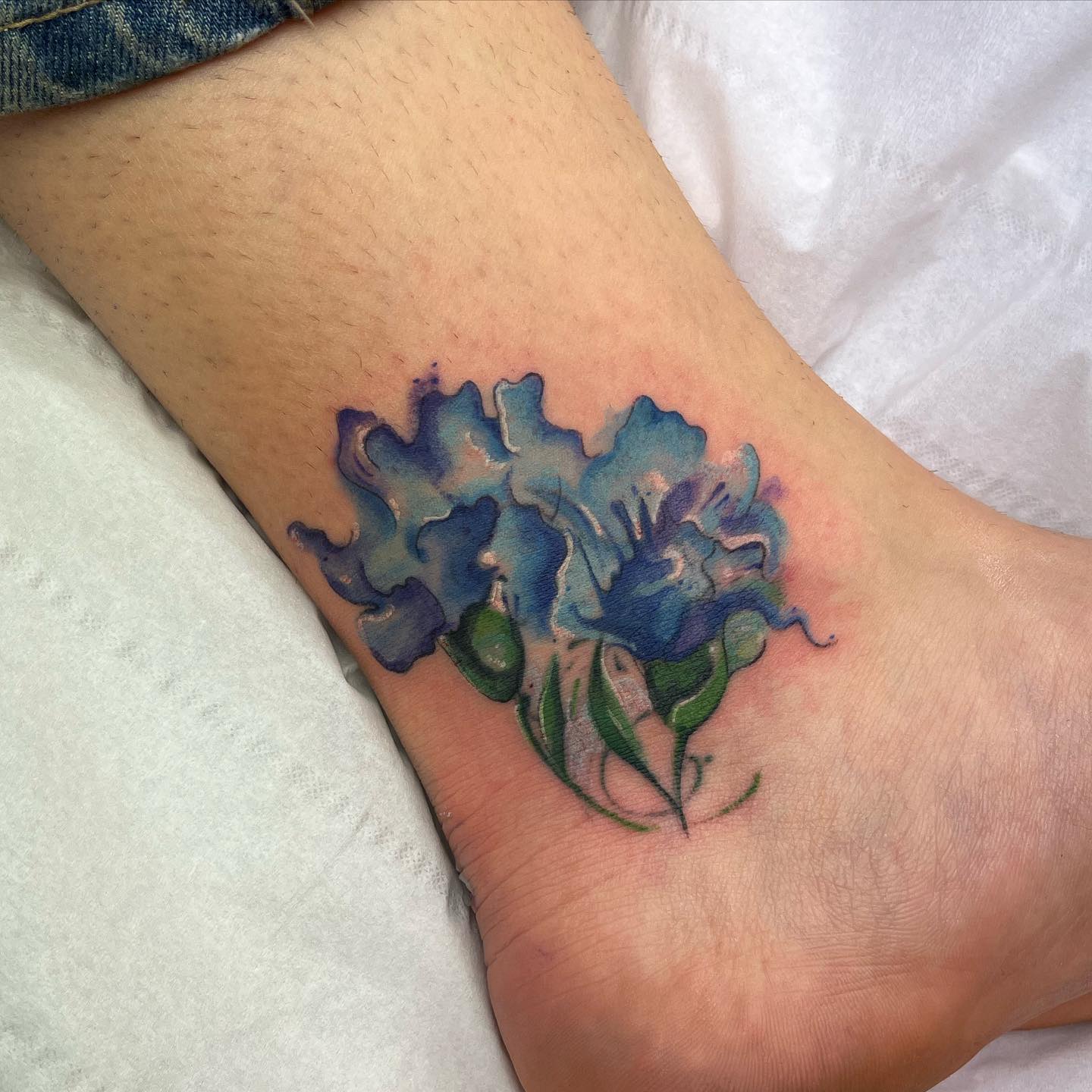 Watercolour floral coverup up for Aoife. Swipe to see the before photo. 

               