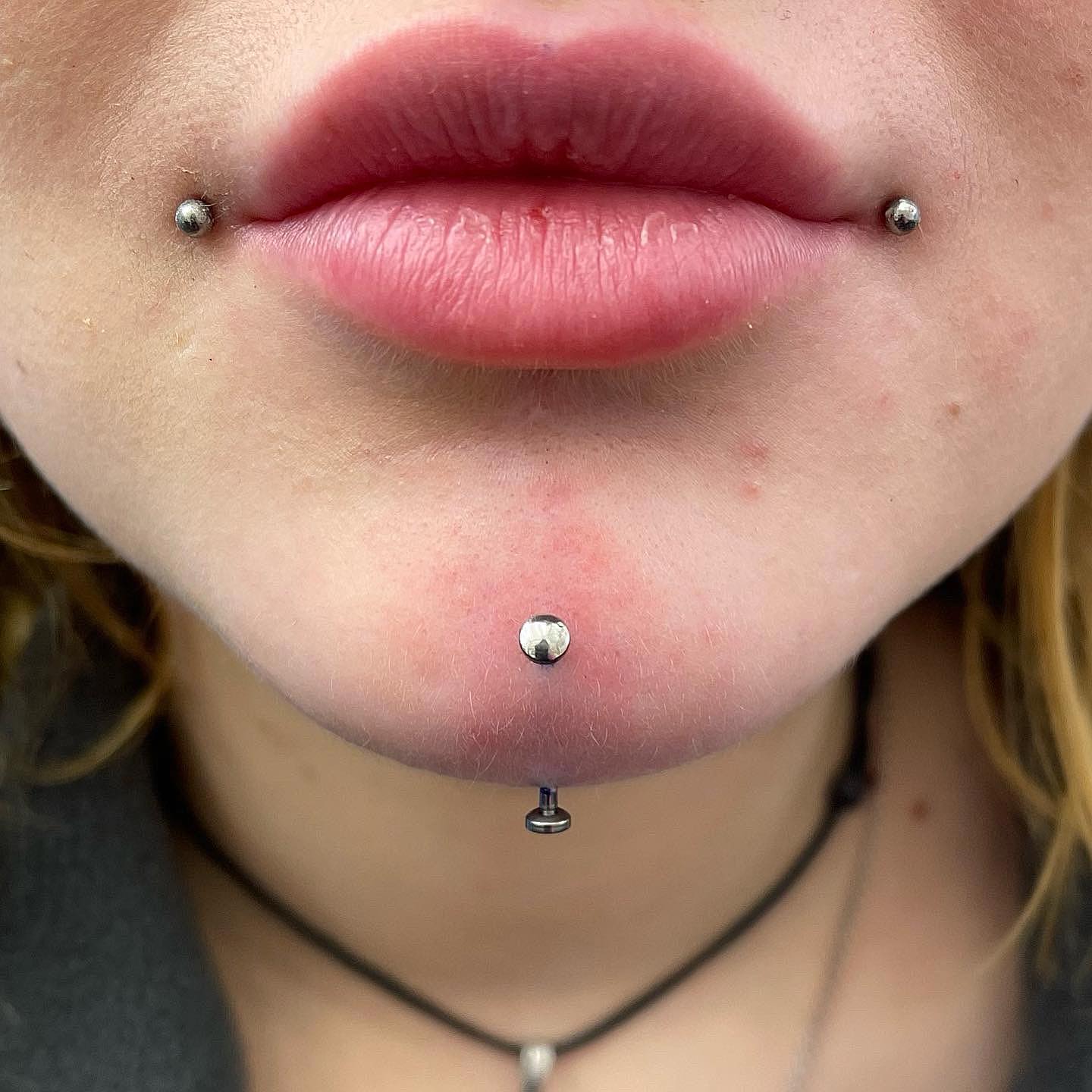 This was a Studio XIII first - a super cool chin piercing by our apprentice Reese! ✨ Done under the watchful eye of our very own Sarah 🫶🏻

Reese is taking appointments for specific piercings Wednesday through Saturday, and also has a walk-in slot on Saturdays for everything weird and wonderful ✨

Check out her page for more information - piercingsbyreese 

  piercing                    