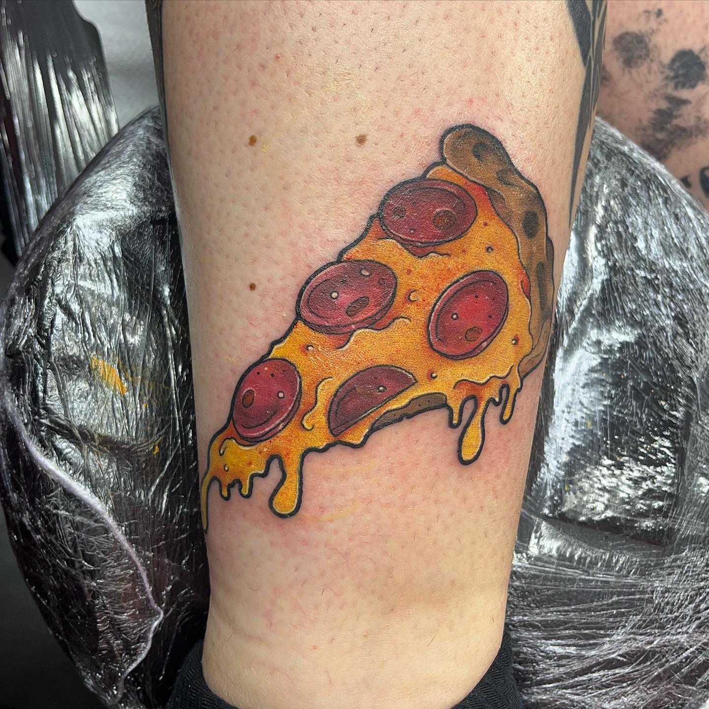 Traditional slice of pizza tattoo  Tattoogridnet